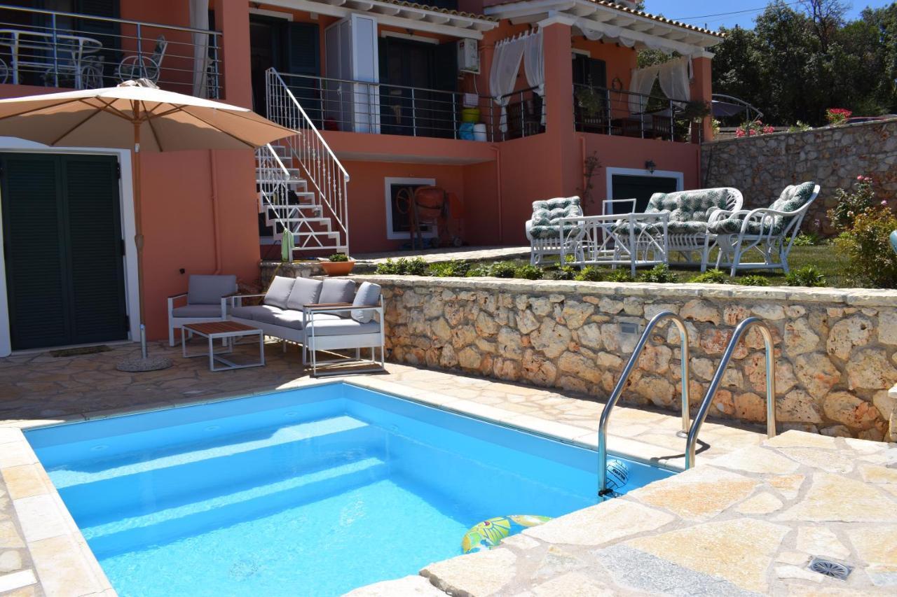 Villa Thetis With Private Pool Where The Sunsets Fade Away Áyios Nikítas エクステリア 写真