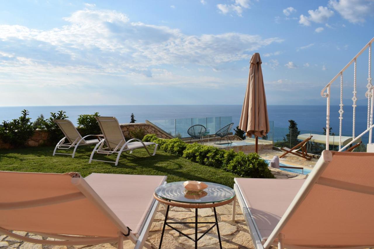 Villa Thetis With Private Pool Where The Sunsets Fade Away Áyios Nikítas エクステリア 写真